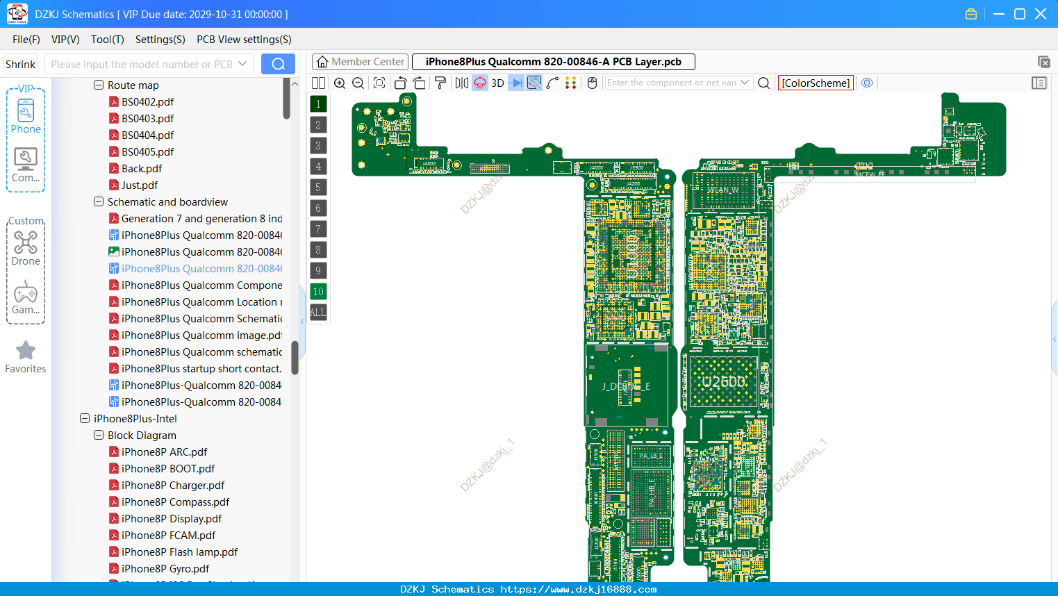 IPhone8Plus Qualcomm 820-00846-A PCB Layer